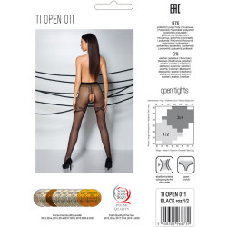 Passion - Tiopen 011 Collant Noir 1/2 20 Den